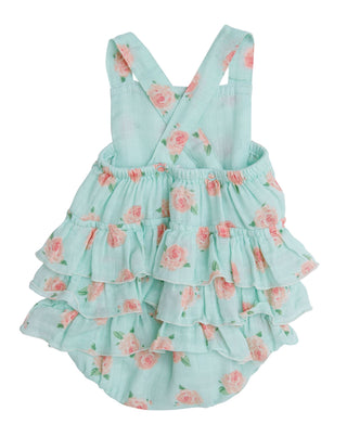 Angel Dear Petite Rose Muslin Ruffle Sunsuit, Angel Dear, angel Dear, Angel Dear Bubble, Angel Dear Bubble Romper, Angel Dear Petite Rose, Angel Dear Petite Rose Muslin, Angel Dear Petite Ros
