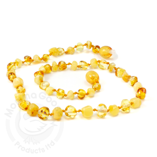 Amber Goose Amber Necklace - Baroque Lemon & Milky, Momma Goose, Amber Beads, Amber Goose Baroque Lemon & Milky Necklace, Amber Goose Necklace, Amber Goose Necklace - Baroque Lemon & Milky, A
