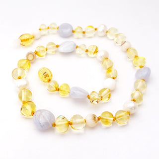 Amber Goose Gemstone & Amber Necklace - Princess, Momma Goose, Amber Beads, Amber Goose Gemstone & Amber Necklace, Amber Goose Gemstone & Amber Necklace - Princess, Amber Goose Gemstone & Amb