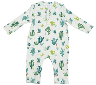 Angel Dear Cactus Ivory Bamboo Romper, Angel Dear, angel Dear, Angel Dear Cactus, Angel Dear Cactus Ivory Bamboo Romper, Angel Dear Cactus Uni Bamboo Romper, Angel Dear Fall 2020, Angel Dear 