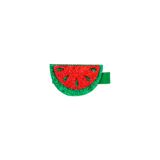 Glitter Fruit on Clippie, Wee Ones, Alligator Clip, Alligator Clip Hair Bow, Clippie, Clippie Hair Bow, CM22, Glitter Fruit on Clippie, Hair Bow, Hair Bow on Clippie, Hair Bows, Pinch Clip, W