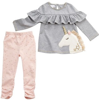 Mud Pie Unicorn Tunic & Legging Set, Mud Pie, 2pc Putfit, Black Friday, Cyber Monday, Els PW 5060, Els PW 8258, End of Year, End of Year Sale, JAN23, Mud Pie, Mud Pie Unicorn, Mud Pie Unicorn