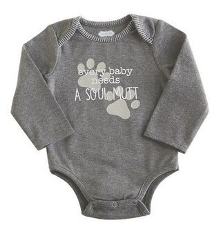 Mud Pie Pet Onesie/Crawler, Mud Pie, Baby Gift, Dog Onesie, Every Dog Needs a Baby Onesie, Gender Neutral, Gender Neutral Baby Gift, JAN23, Mud Pie, Mud Pie Crawler, Mud Pie Every Dog Needs a