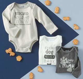 Mud Pie Pet Onesie/Crawler, Mud Pie, Baby Gift, Dog Onesie, Every Dog Needs a Baby Onesie, Gender Neutral, Gender Neutral Baby Gift, JAN23, Mud Pie, Mud Pie Crawler, Mud Pie Every Dog Needs a