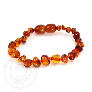 Amber Goose Amber Bracelet - Cognac, Momma Goose, Amber Beads, Amber Goose Amber Bracelet, Amber Goose Amber Bracelet - Cognac, Amber Goose Amber Teething Bracelet, Amber Goose Cognac Amber B