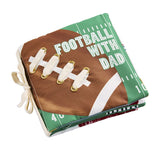Mud Pie Football with Dad Book, Mud Pie, Baby Book, Baby Toy, Football, JAN23, Mud Pie, Mud Pie Baby Book, Mud Pie Book, Mud Pie Sports Book, Mud Pie Toy, Plush Book, Soft Sports Book, Book -