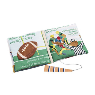 Mud Pie Football with Dad Book, Mud Pie, Baby Book, Baby Toy, Football, JAN23, Mud Pie, Mud Pie Baby Book, Mud Pie Book, Mud Pie Sports Book, Mud Pie Toy, Plush Book, Soft Sports Book, Book -
