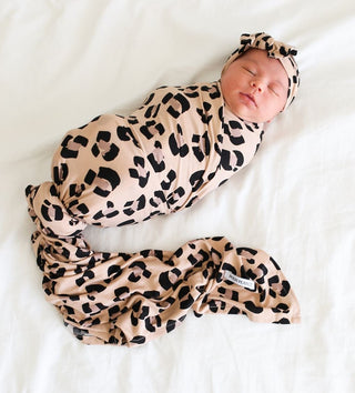 Posh Peanut Sasha Swaddle & Headband Set, Posh Peanut, Leopard Swaddle, Leopard Swaddle and Headband Set, Posh Peanut, Posh PEanut LEopard, Posh Peanut Sasha, Posh Peanut Sasha Swaddle & Head