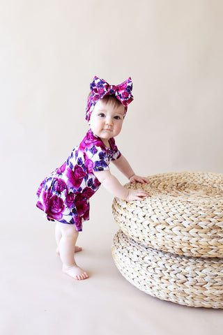 Posh Peanut Violet S/S Twirl Skirt Bodysuit, Posh Peanut, Baby, Infant, Posh PEanut, Posh Peanut S/S Twirl Skirt Bodysuit, Posh Peanut Short Sleeve Twirl Skirt Bodysuit, Posh Peanut Violet, P