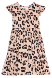 Posh Peanut Sasha Ruffled Capsleeve Twirl Dress, Posh Peanut, Dress, Leopard Dress, Leopard Twilr Dress, Leopard Twirl Dress, Posh PEanut, Posh Peanut Ruffled Capsleeve Twirl Dress, Posh Pean