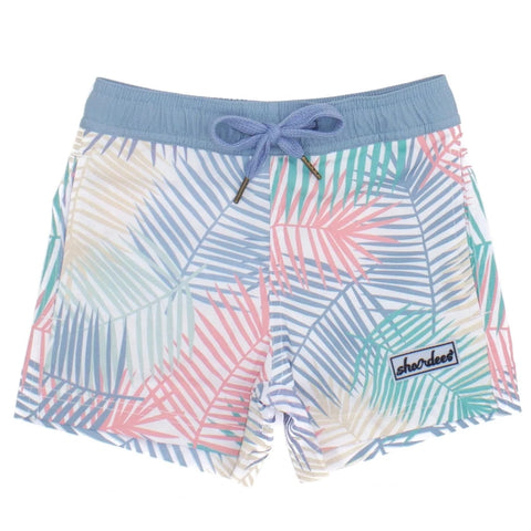 Properly Tied LD Shordees Swim in Palm, Properly Tied, Boys Swimwear, LD Shordees Swim, Little Ducklings, Properly Tied, Properly Tied Shordees, Properly Tied Swim, Shordess, Swim Trunks, Swi