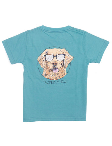 Properly Tied LD Cool Dog Emerald S/S Tee, Properly Tied, CM22, Cool Dog, Graphic Tee, LD Cool Dog Emerald S/S Tee, Little Ducklings, Properly Tied, Properly Tied Graphic Tee, Shirts & Tops -