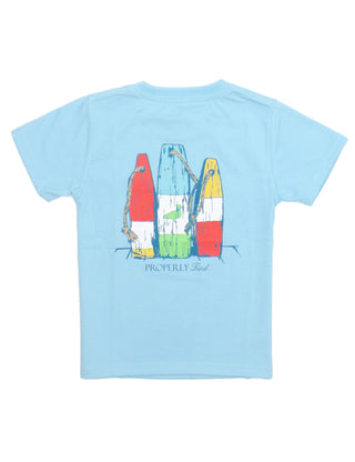 Properly Tied LD Oh Buoy Powder Blue S/S Tee, Properly Tied, cf-size-12-months, cf-type-shirts-&-tops, cf-vendor-properly-tied, Graphic Tee, LD Oh Buoy Powder Blue S/S Tee, Little Ducklings, 