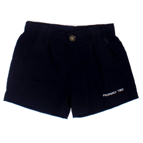 Properly Tied LD Mallard Short in Navy, Properly Tied, cf-size-3t, cf-type-shorts, cf-vendor-properly-tied, LD Mallard Short, Little Ducklings, Navy, Properly Tied, Properly Tied Mallard Shor