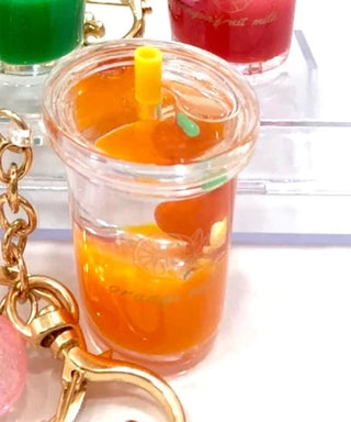 bcmini Icy Fruit Boba Tea Charm Keyring, BCMINI, bcmini, Boba Tea, cf-type-keychain, cf-vendor-bcmini, Keychain, Stocking Stuffer, Stocking Stuffers, Keychain - Basically Bows & Bowties