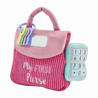 Mud Pie My First Purse Plush Set, Mud Pie, Baby Toy, EB Baby, JAN23, Mud Pie, Mud Pie Book, Mud Pie My First Purse Plush Set, Mud Pie Toy, My First Purse, Plush - Basically Bows & Bowties