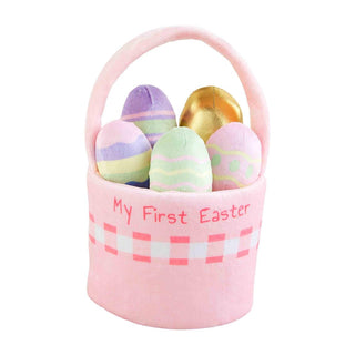 Mud Pie Easter Basket Plush Set - Pink, Mud Pie, Basket, cf-type-baskets, cf-vendor-mud-pie, Easter, Easter Basket, Easter Basket Ideas, Easter Basket Set Plush Set, Easter Baskets, Easter Pl