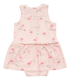 Angel Dear Flamingos Bodysuit with Skirt, Angel Dear, Angel Dear, Angel Dear Bodysuit Dress, Angel Dear Dress, Angel Dear Flamingos, Angel Dear Flamingos Bodysuit with Skirt, Angel Dear Rompe