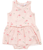 Angel Dear Flamingos Bodysuit with Skirt, Angel Dear, Angel Dear, Angel Dear Bodysuit Dress, Angel Dear Dress, Angel Dear Flamingos, Angel Dear Flamingos Bodysuit with Skirt, Angel Dear Rompe
