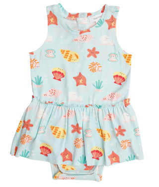Angel Dear Happy Shells Bamboo Bodysuit with Skirt, Angel Dear, angel Dear, Angel Dear Bamboo Bodysuit with Skirt, Angel Dear Bodysuit with Skirt, Angel Dear Happy Shells, Angel dear Spring 2