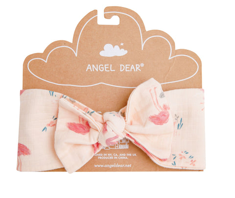 Angel Dear Flamingo Muslin Headband, Angel Dear, angel Dear, Angel Dear Flamingo, Angel Dear Flamingo Headband, Angel Dear Headband, Angel dear Spring 2021, cf-size-0-12-months, cf-type-headb