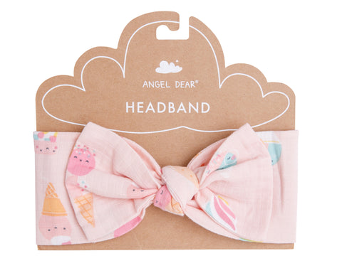 Angel Dear Ice Cream Muslin Headband, Angel Dear, angel Dear, Angel Dear Headband, Angel Dear Ice Cream, Angel dear Spring 2021, cf-size-12-24-months, cf-type-headband, cf-vendor-angel-dear, 