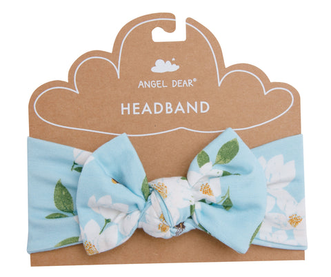 Angel Dear Magnolia Blue Bamboo Headband, Angel Dear, angel Dear, Angel Dear Headband, Angel Dear Magnolia Blue, Angel dear Spring 2021, cf-size-12-24-months, cf-type-headband, cf-vendor-ange