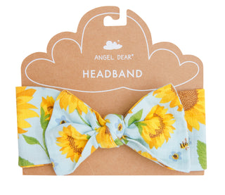 Angel Dear Sunflowers Muslin Headband, Angel Dear, angel Dear, Angel Dear Headband, Angel dear Spring 2021, Angel Dear Sunflowers, CM22, Headband, JAN23, Headband - Basically Bows & Bowties