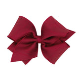 King Dupioni Silk Overlay Grosgrain Bow on Clippie, Wee Ones, cf-type-hair-bow, cf-vendor-wee-ones, Dupioni Silk Overlay Grosgrain Bow on Clippie, King Dupioni Silk Overlay Grosgrain Bow on C