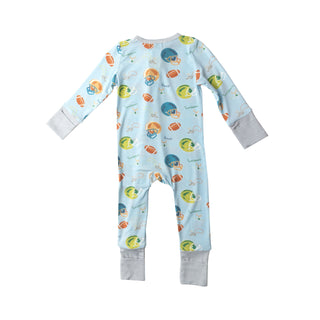 Angel Dear Football 2 Way Zipper Romper, Angel Dear, angel Dear, Angel Dear 2 Way Zipper Romper, Angel Dear Football, Angel Dear Romper, Angel Dear SS22, CM22, Football, infant romper, JAN23,