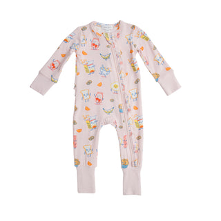 Angel Dear Breakfast Club Pink 2 Way Zipper Romper, Angel Dear, angel Dear, Angel Dear 2 Way Zipper Romper, Angel Dear Breakfast Club Pink, Angel Dear Breakfast Club Pink 2 Way Zipper Romper,