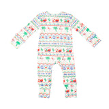 Angel Dear California Fair Isle 2 Way Zipper Thermal Romper, Angel Dear, All Things Holiday, Angel Dear, Angel Dear 2 Way Zipper Romper, Angel Dear California Fair Isle, Angel Dear Christmas,