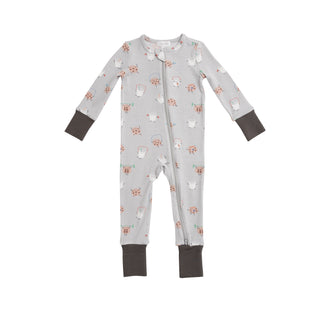 Angel Dear Cookies & Milk Grey 2 Way Zipper Romper, Angel Dear, angel Dear, Angel Dear 2 Way Zipper Romper, Angel Dear Cookies & Milk Grey, Angel Dear Fall 2021, Angel Dear Romper, CM22, infa