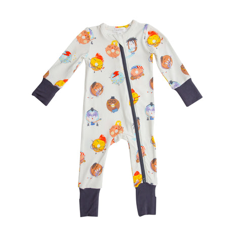 Angel Dear 80's Donuts 2 Way Zipper Romper, Angel Dear, angel Dear, Angel Dear 2 Way Zipper Romper, Angel Dear 80's Donuts, Angel Dear 80's Donuts 2 Way Zipper Romper, Angel Dear Fall 2021, A