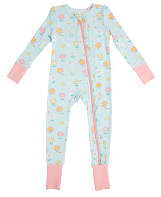 Angel Dear Hello Daisy Bamboo Ruffle Front Zipper Romper, Angel Dear, Angel Dear, Angel Dear Hello Daisy, Angel Dear Romper, Angel Dear Ruffle Front Zipper Romper, Angel dear Spring 2021, CM2