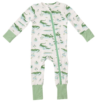 Angel Dear Gators Bamboo Zipper Romper, Angel Dear, Angel Dear, Angel Dear Gators, Angel Dear Gators Zipper Romper, Angel Dear Romper, Angel dear Spring 2021, CM22, JAN23, Romper, Romper - Ba