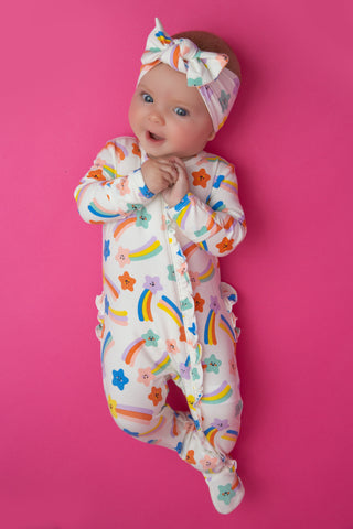 Angel Dear Shooting Stars Bamboo Ruffle Footie with Zipper, Angel Dear, angel Dear, Angel Dear Bamboo Footie, Angel Dear Fall 2020, Angel Dear Footie with Zipper, Angel Dear Shooting Stars, A