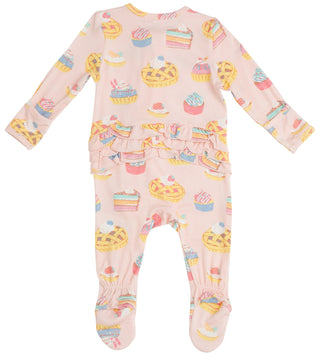 Angel Dear Sweetie Pies Ruffle Footie with Zipper, Angel Dear, angel Dear, Angel Dear Bamboo Footie, Angel Dear Fall 2020, Angel Dear Footie with Zipper, Angel Dear Ruffle Footie with Zipper,