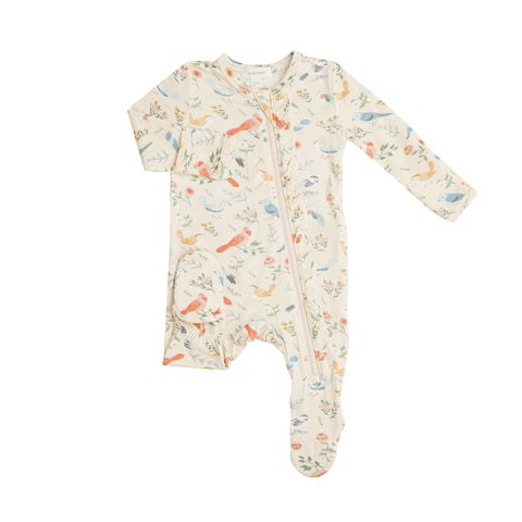 Angel Dear American Birds Ruffle Front Zipper Footie, Angel Dear, angel Dear, Angel Dear American Birds, Angel Dear Fall 2021, Angel dear Footie, Angel Dear Ruffle Footie, Angel Dear Ruffle F