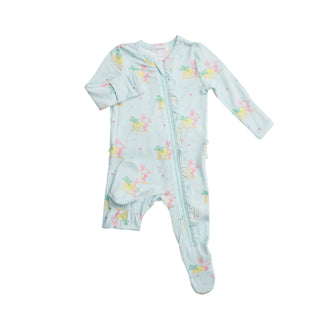 Angel Dear Neon Flamingo Ruffle Front Zipper Footie, Angel Dear, angel Dear, Angel Dear Fall 2021, Angel dear Footie, Angel Dear Neon Flamingo, Angel Dear Ruffle Footie, Angel Dear Ruffle Fro