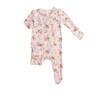 Angel Dear Woodland Animals Ruffle Front Zipper Footie, Angel Dear, angel Dear, Angel Dear Fall 2021, Angel dear Footie, Angel Dear Ruffle Footie, Angel Dear Ruffle Front Zipper Footie, Angel