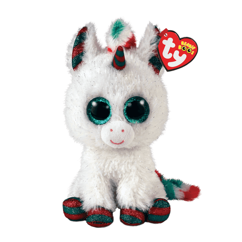 Ty Snowfall the Unicorn Beanie Boo, Ty Inc, All Things Holiday, Beanie, Beanie Boo, Christmas, Christmas Ty, Christmas Unicorn, ChristmasTy Christmas, Snowfall the Unicorn, Stocking Stuffer, 