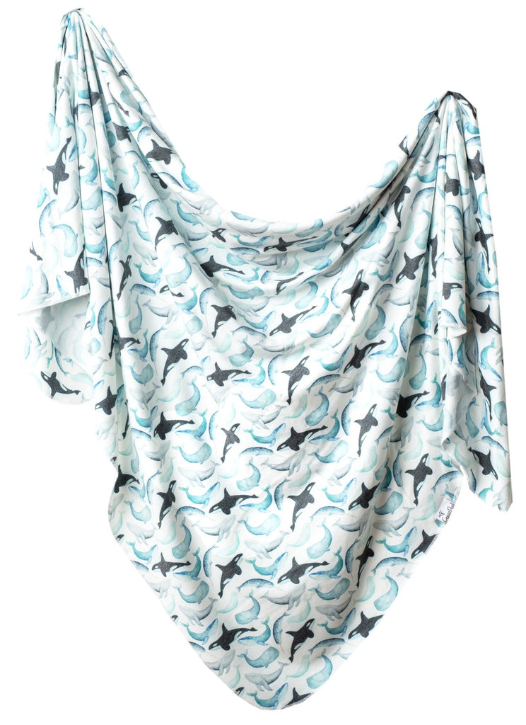 Copper Pearl Kai Knit Swaddle Blanket Basically Bows & Bowties