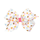 Dancer Print Hair Bow on Clippie, Wee Ones, Alligator Clip, Alligator Clip Hair Bow, cf-size-king, cf-size-medium, cf-type-hair-bow, cf-vendor-wee-ones, Clippie, Clippie Hair Bow, dance, danc