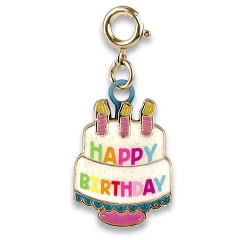 Charm It! Gold Birthday Cake Charm, Charm It!, Birthday Girl, Birthday Girl Charm, cf-type-charms-&-pendants, cf-vendor-charm-it, Charm Bracelet, Charm It Charms, Charm It!, Charm It! Gold Bi