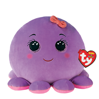Ty Squish A Boo - Octavia the Purple Octopus, Ty Inc, cf-type-stuffed-animal, cf-vendor-ty-inc, Octavia the Purple Octopus, Squish a Boo, Ty, Ty Bamboo, Ty Inc, Ty Octavia the Purple Octopus,