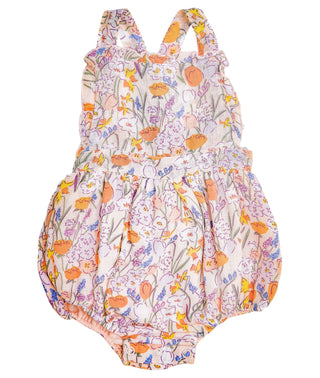 Angel Dear Springtime Floral Muslin Ruffle Bib Bubble, Angel Dear, angel Dear, Angel Dear Bubble, Angel Dear Bubble Romper, Angel dear Spring 2021, Angel Dear Springtime Floral, CM22, JAN23, 