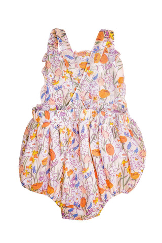 Angel Dear Springtime Floral Muslin Ruffle Bib Bubble, Angel Dear, angel Dear, Angel Dear Bubble, Angel Dear Bubble Romper, Angel dear Spring 2021, Angel Dear Springtime Floral, CM22, JAN23, 