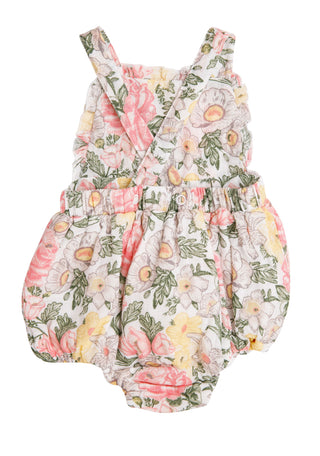 Angel Dear Traditional Floral Muslin Ruffle Bib Bubble, Angel Dear, angel Dear, Angel Dear Bubble, Angel Dear Bubble Romper, Angel dear Spring 2021, Angel Dear Traditional Floral, Angel Dear 