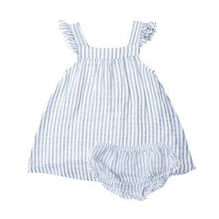 Angel Dear Blue Nautical Ticking Stripe Sundress, Angel Dear, Angel Dear, Angel Dear Dress, Angel Dear Nautical Ticking Stripe, Angel Dear SS22, Angel Dear Sundress, Angel Dear Sundress w/Dia